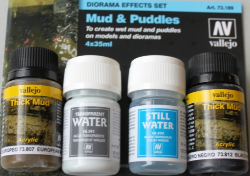 Vallejo Mud and Puddles Set, 4 pieces each 35ml (g.p. 1L= 121,43€) 73.189